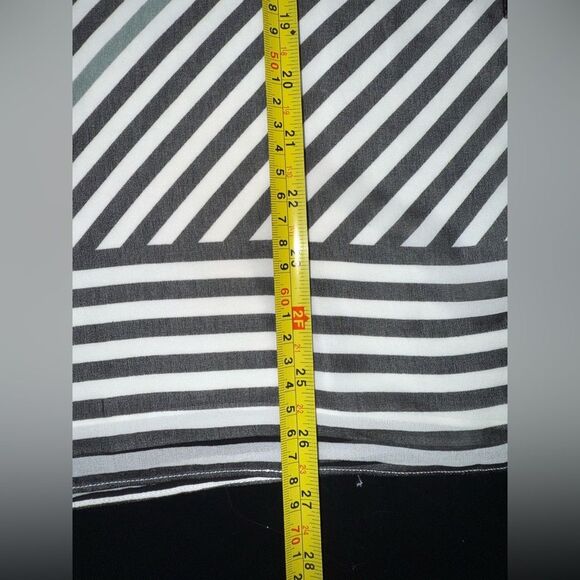 Cabi #5043 Linea Multicolor Rainbow Striped Chiffon Tank Top Blouse Small EUC - Picture 8 of 8